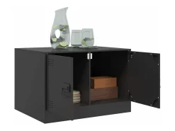 Mesa de centro acero negro 67x50x44 cm