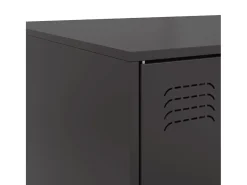 Mesa de centro acero negro 67x50x44 cm