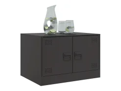 Mesa de centro acero negro 67x50x44 cm