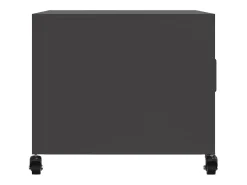 Mesa de centro acero negro 68x50x43,5 cm