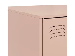 Mesa de centro acero rosa 67x50x44 cm