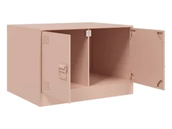 Mesa de centro acero rosa 67x50x44 cm