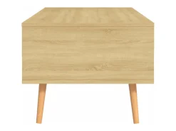 Mesa de centro aglomerado color roble Sonoma 100x49,5x43 cm