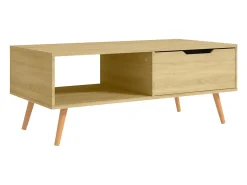 Mesa de centro aglomerado color roble Sonoma 100x49,5x43 cm
