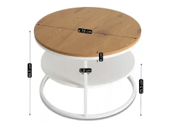 Mesa de centro Best Roble / Blanco