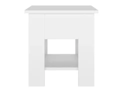 Mesa de centro blanco madera contrachapada 40x40x42 cm ES41218