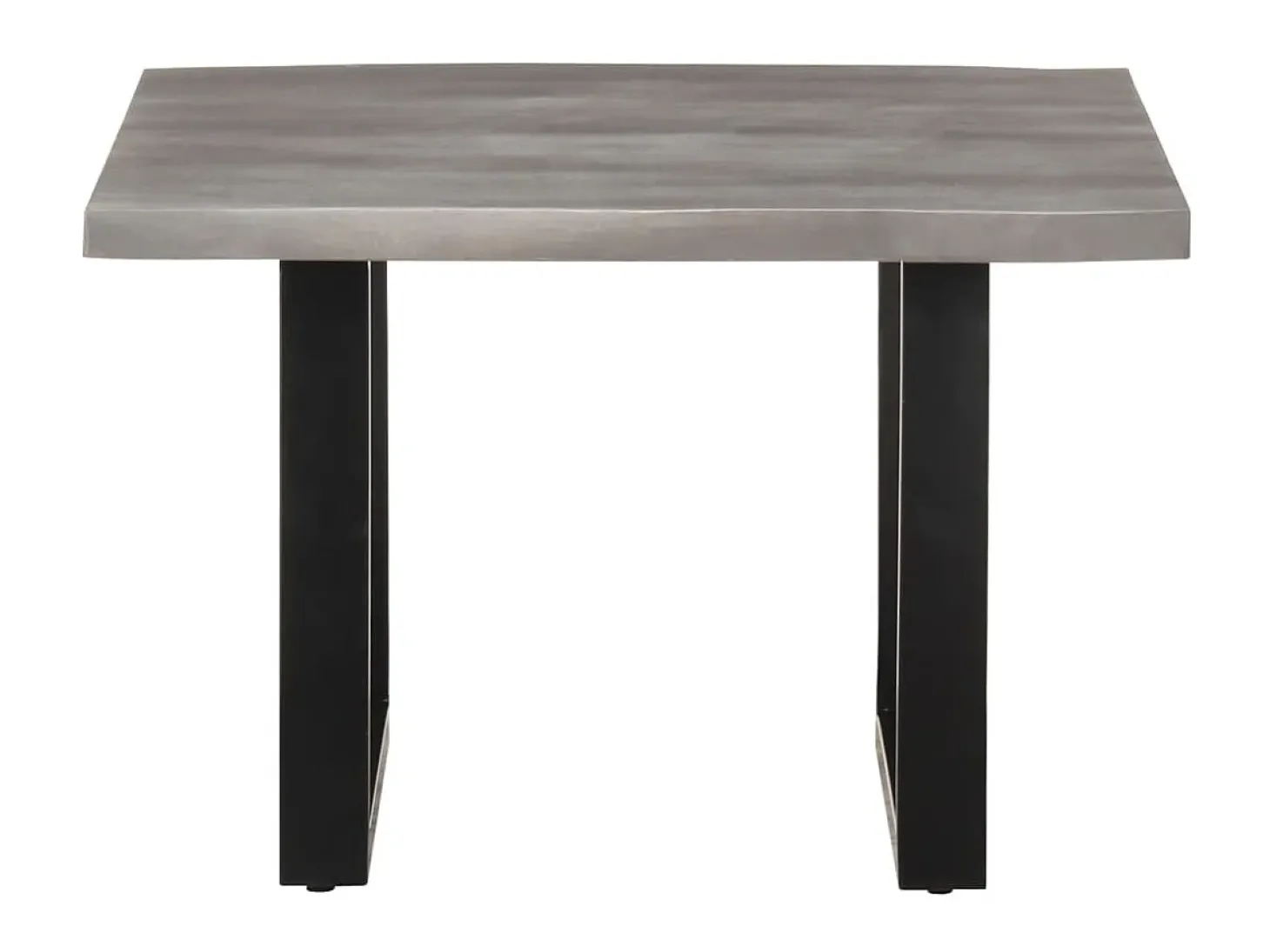 Mesa de centro borde natural madera maciza acacia 60x60x40 cm ES26027