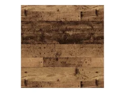Mesa de centro con cajones madera vieja 100x100x40 cm