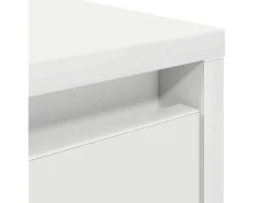 Mesa de centro con cajones blanca 70,5x70x40 cm