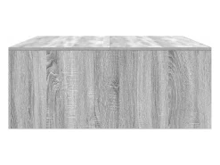 Mesa de centro con cajones Sonoma gris 100x100x40 cm