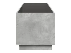 Mesa de centro con Infinity LED gris hormigón 90x50x50 cm