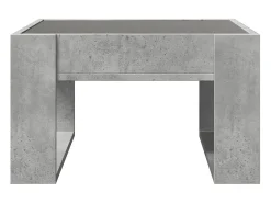 Mesa de centro con Infinity LED gris hormigón 50x53x30 cm
