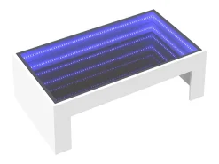 Mesa de centro con Infinity LED blanco 90x50x30 cm