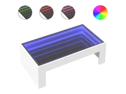 Mesa de centro con Infinity LED blanco 90x50x30 cm