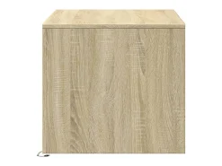 Mesa de centro con luces LED madera de ingeniería roble Sonoma