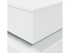 Mesa de centro con luces LED blanco 50x50x40 cm