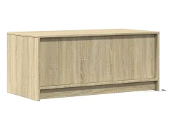 Mesa de centro con luces LED madera de ingeniería roble Sonoma