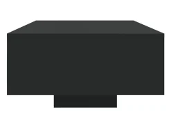 Mesa de centro con luces LED negro 85x55x31 cm