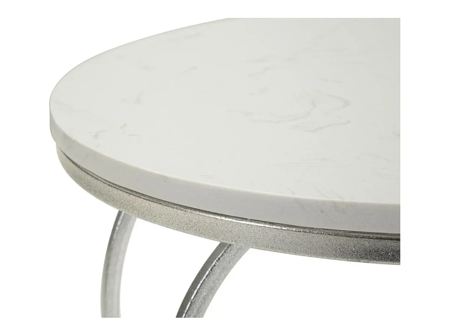 Mesa de Centro Corazón 1, Plata, 40x40x45,5 cm, Kendra Home
