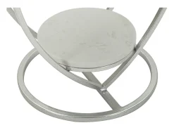 Mesa de Centro Corazón 1, Plata, 40x40x45,5 cm, Kendra Home
