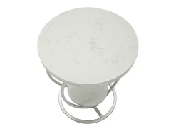 Mesa de Centro Corazón 1, Plata, 40x40x45,5 cm, Kendra Home