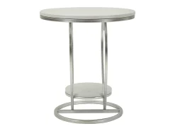 Mesa de Centro Corazón 1, Plata, 40x40x45,5 cm, Kendra Home