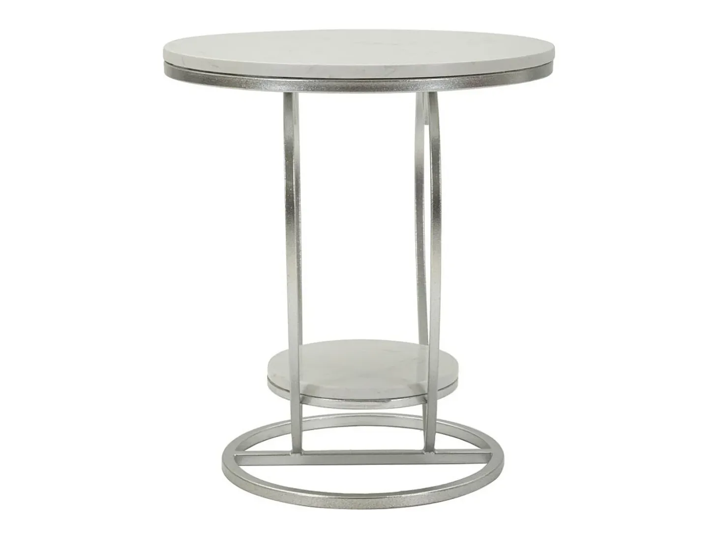 Mesa de Centro Corazón 1, Plata, 40x40x45,5 cm, Kendra Home