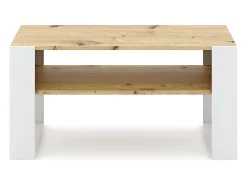 Mesa de centro Cotiba roble artesano / blanco