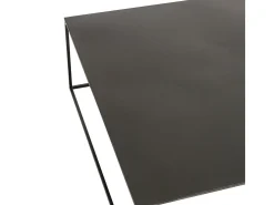 Mesa de centro cuadrada de metal negro Allya L 80 cm