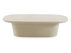 Mesa de centro de 120 x 70 cm de poliresina cemento arena