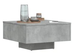 Mesa de centro de aglomerado gris 60x60x31,5 cm