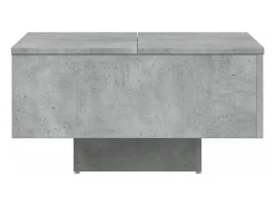 Mesa de centro de aglomerado gris 60x60x31,5 cm