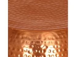 Mesa de centro de aluminio color latón Ø55x28 cm