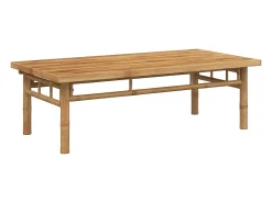 Mesa de centro de bambú 110x55x35 cm