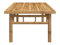 Mesa de centro de bambú 110x55x35 cm