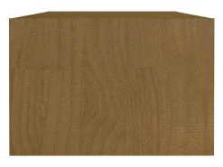 Mesa de centro de madera maciza pino marrón miel 110x50x34 cm