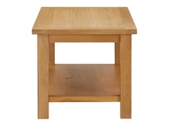 Mesa de centro de madera maciza de roble 90x45x40cm