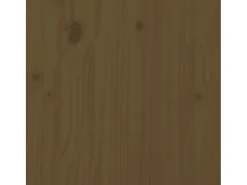 Mesa de centro de madera maciza de pino marrón miel Ø 55x45 cm