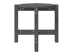 Mesa de centro de madera maciza de pino gris Ø52,5x45 cm ES46392