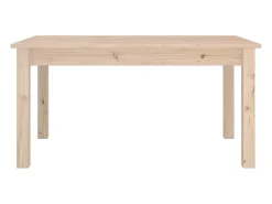 Mesa de centro de madera maciza de pino 80x50x40 cm