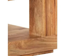 Mesa de centro de madera maciza de acacia 45x45x40 cm
