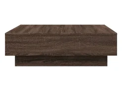 Mesa de centro de madera de ingeniería marrón roble 90x90x28 cm