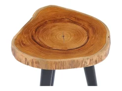 Mesa de centro de madera de teca maciza 40x45 cm