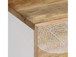 Mesa de centro de madera maciza mango 100x54x40 cm