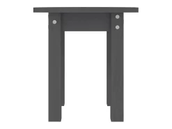 Mesa de centro de madera maciza de pino gris Ø35x35 cm ES92099