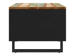 Mesa de centro de madera maciza reciclada 60x50x40 cm