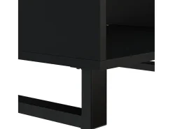 Mesa de centro de madera maciza reciclada 60x50x40 cm