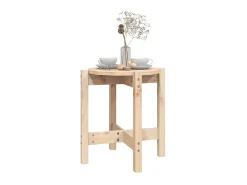 Mesa de centro de madera de pino maciza Ø 42,5x45 cm ES91017