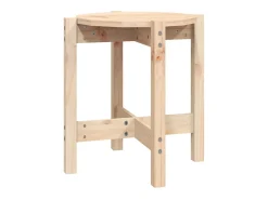 Mesa de centro de madera de pino maciza Ø 42,5x45 cm ES91017