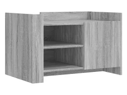 Mesa de centro de madera de ingeniería gris Sonoma 80x50x50 cm